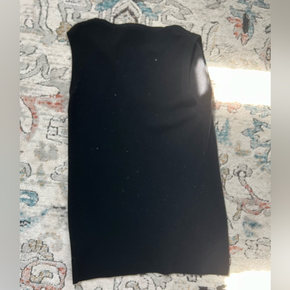 Via Passport Vintage Black Sleeveless Knit Cardigan - Picture 6 of 9